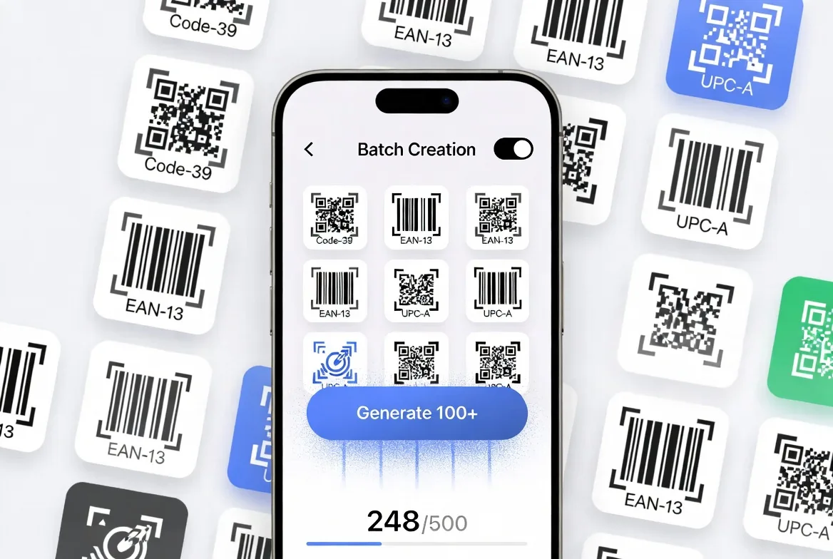 Create barcodes in batches with BarcodeGuru