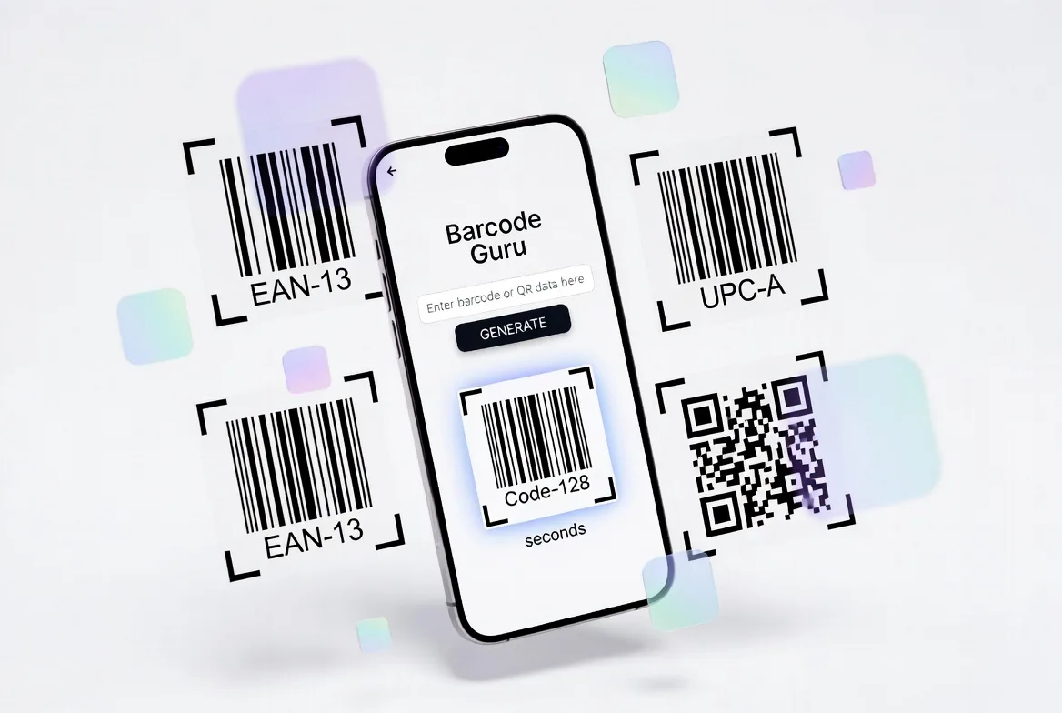 Create a barcode with BarcodeGuru